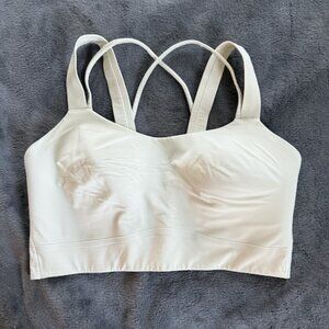 lululemon Like a Cloud Ribbed Bra for D/DD Cup - Bone - Size 10